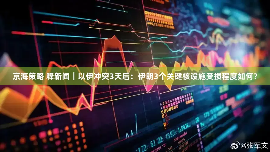 京海策略 释新闻｜以伊冲突3天后：伊朗3个关键核设施受损程度如何？